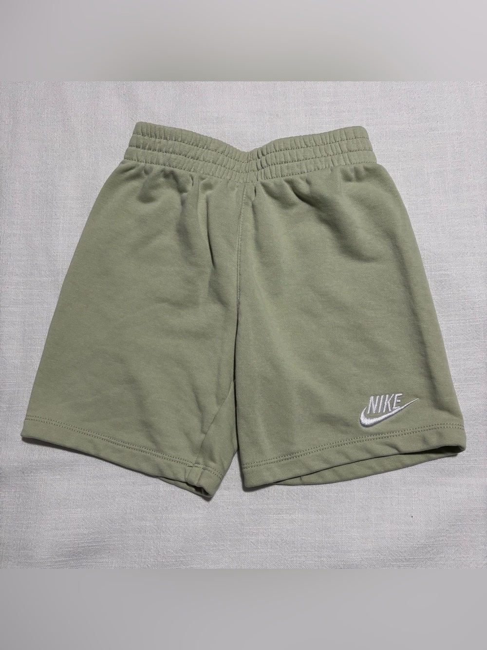 Boys Nike Sportswear French Terry Shorts | Light Green | Size 6 (5-6 Years)